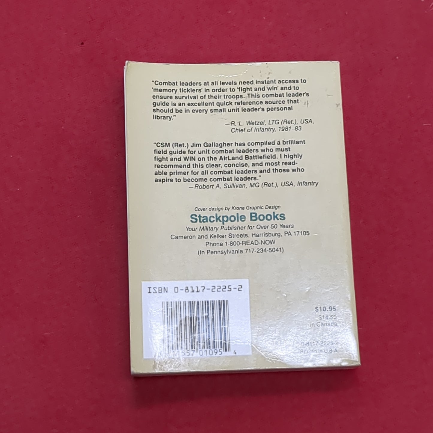 BOOK:: COMBAT LEADER'S FIELD GUIDE: 10TH EDITION 1987 (FIRST PUBLISHED IN 1956) (box12)