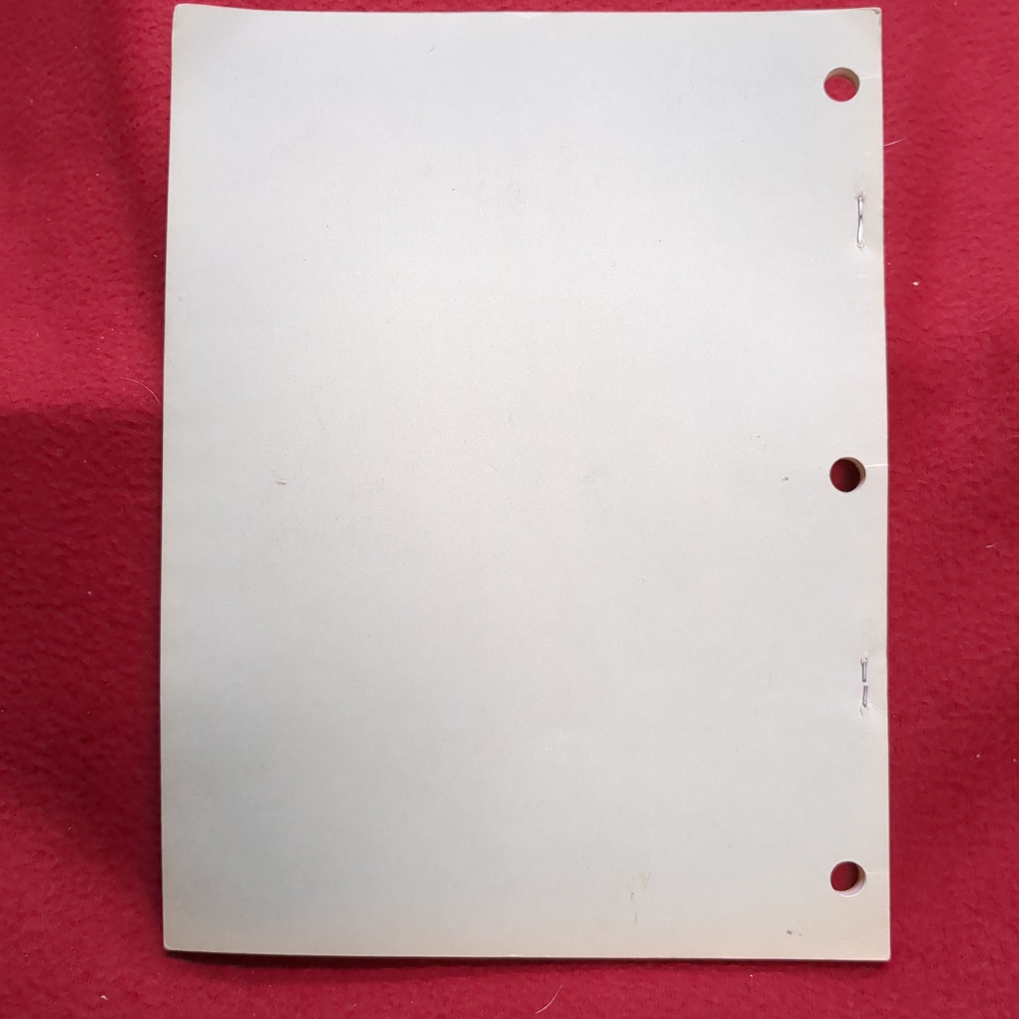 BOOK: TOPOGRAPHIC SUPPORT 28 SEPTEMBER 1979 (box15)