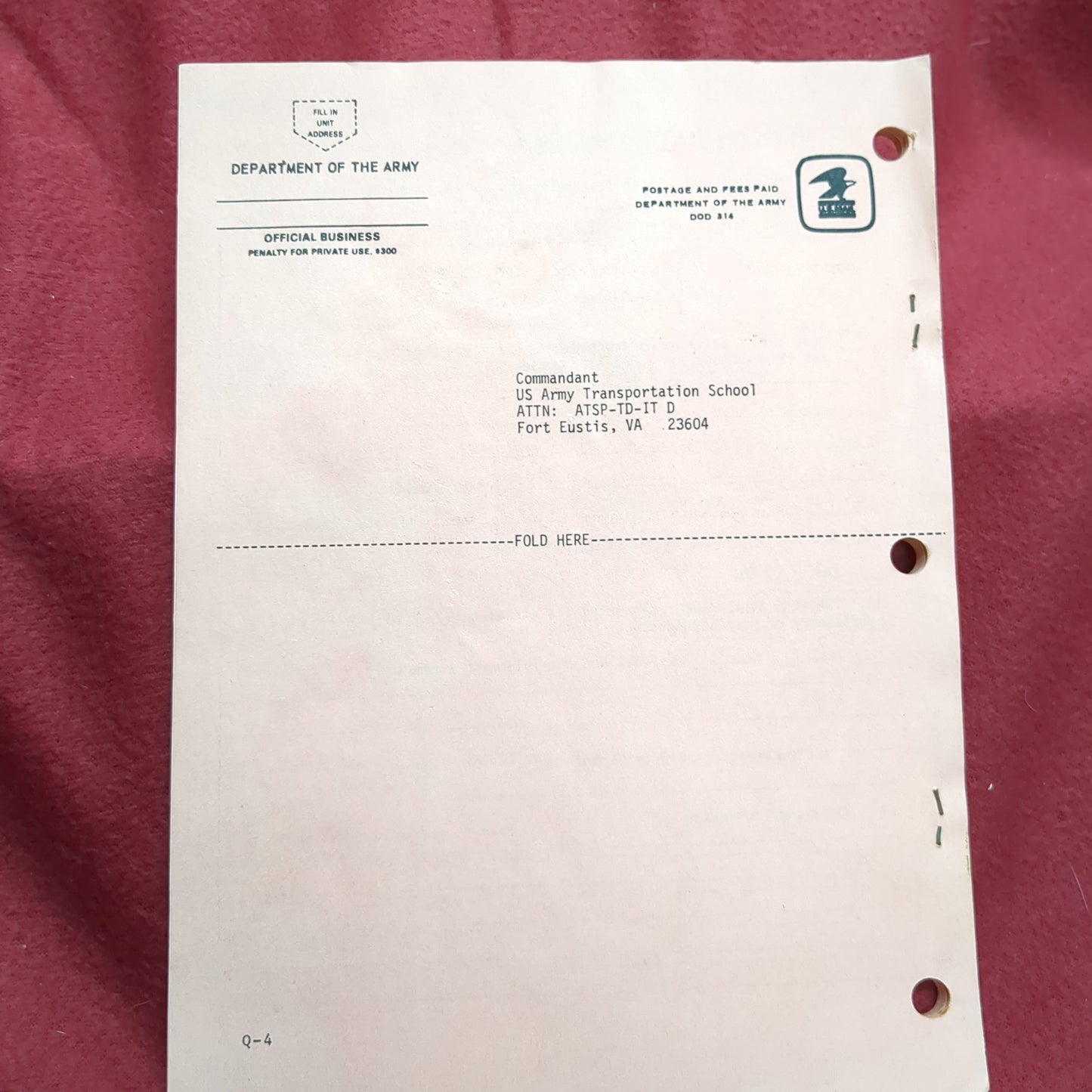 BOOK: SOLDIER'S MANUAL WATERCRAFT OPERATOR MOS 61B SKILL LEVEL 4 (box16)