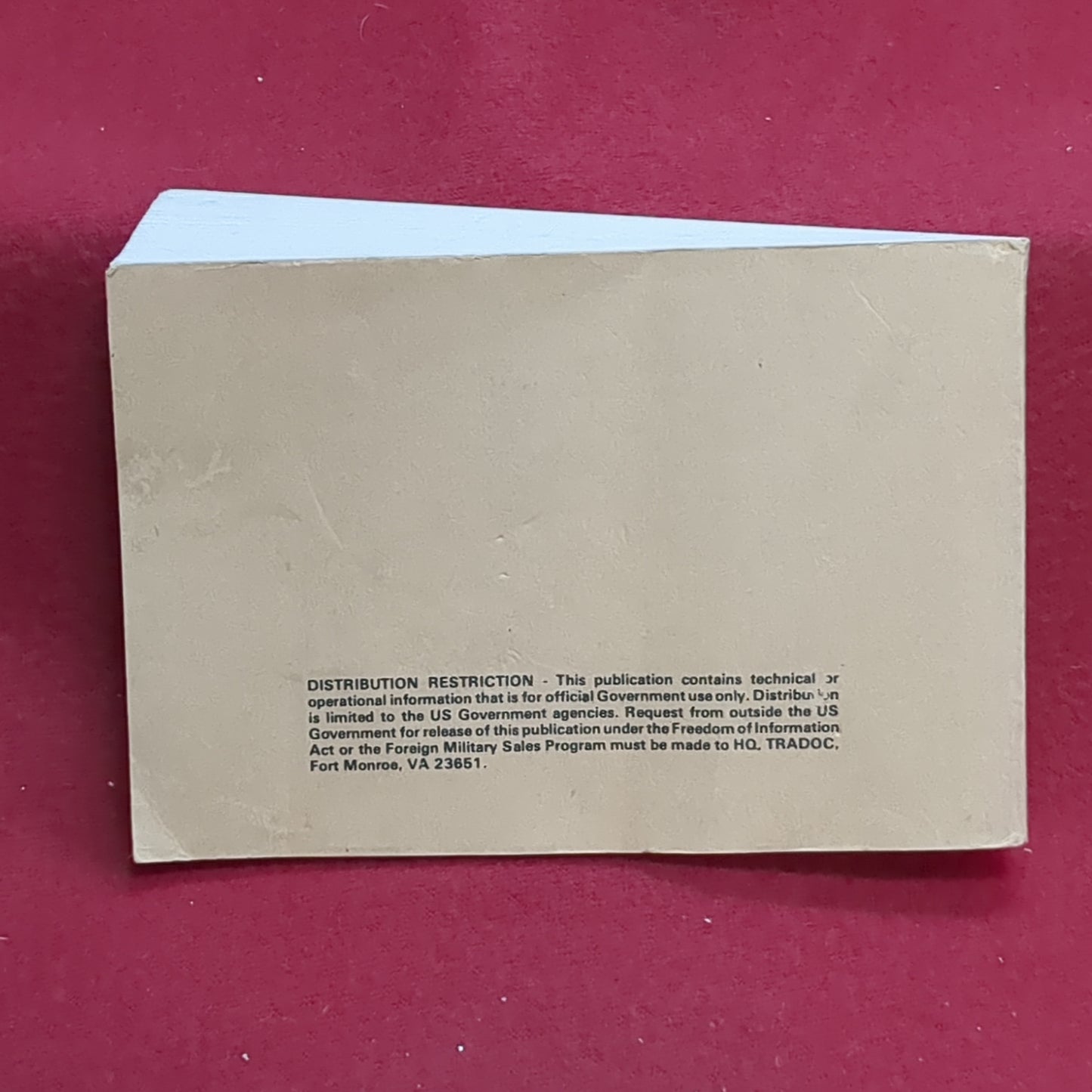 BOOK: SPECIAL TEXT: ORDNANCE MATERIEL HANDBOOK NOVEMBER 1987 (box18)
