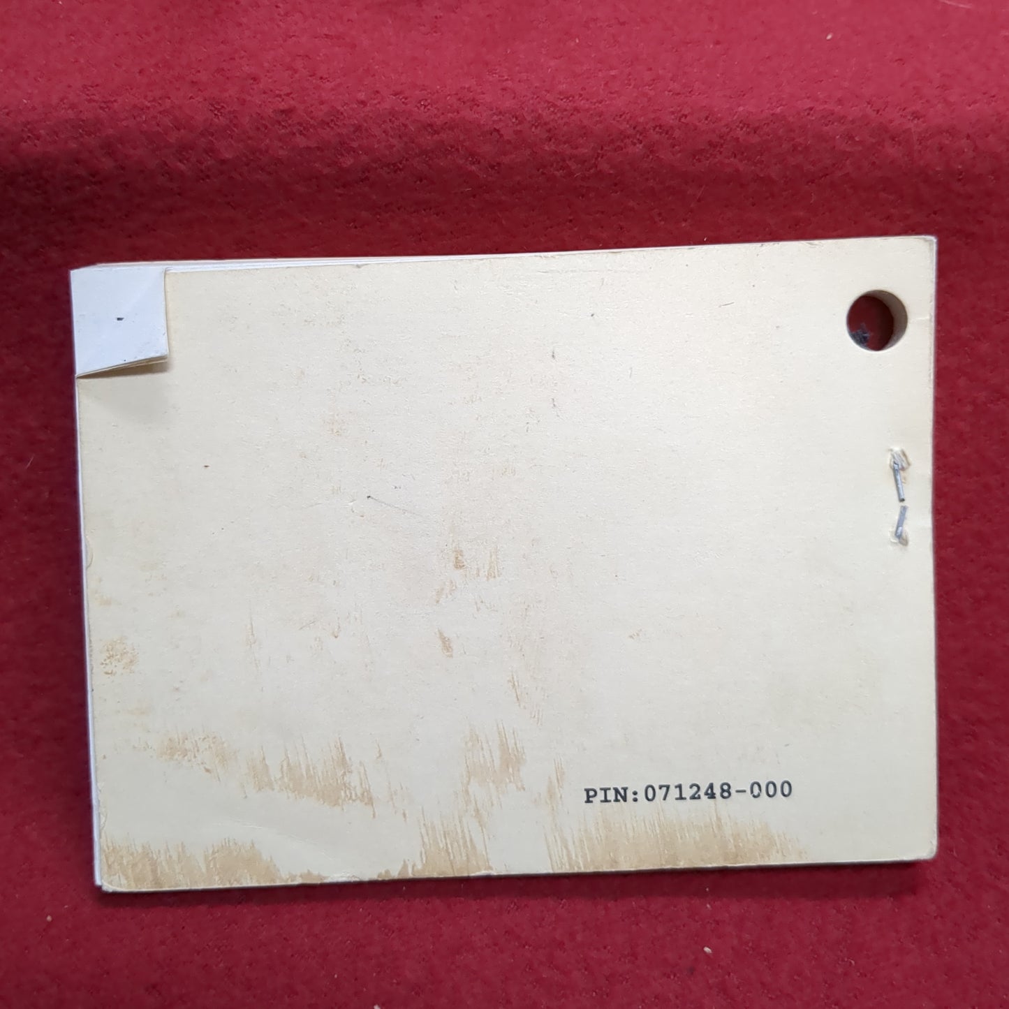 BOOK: OPERATOR'S MANUAL FOR INDIVIDUAL CHEMICAL PROTECTIVE CLOTHING 31 MARCH 1993 (box18)