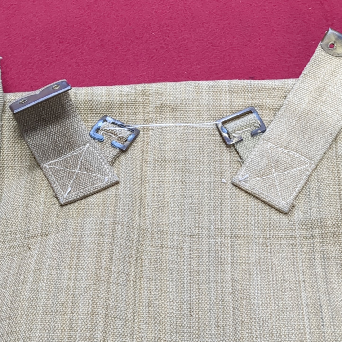Vintage A.E.F 1943 World War 1 Canvas Bag Good Condition (bag-NOV94)