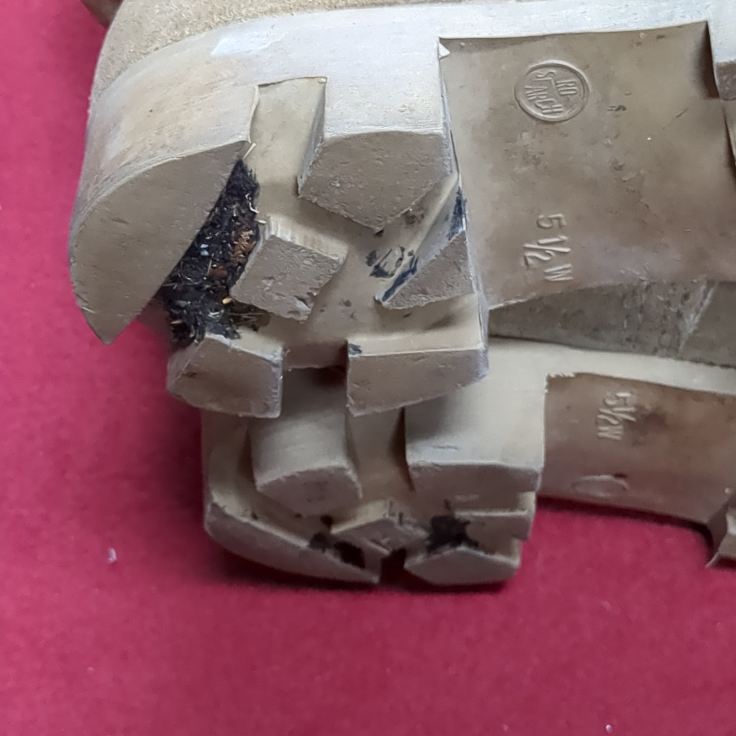 US Army 5 1/2 Wide Standard Issue Hot Weather Combat Boots Coyote 499 Tan Used (a09- DC14-NOV104)