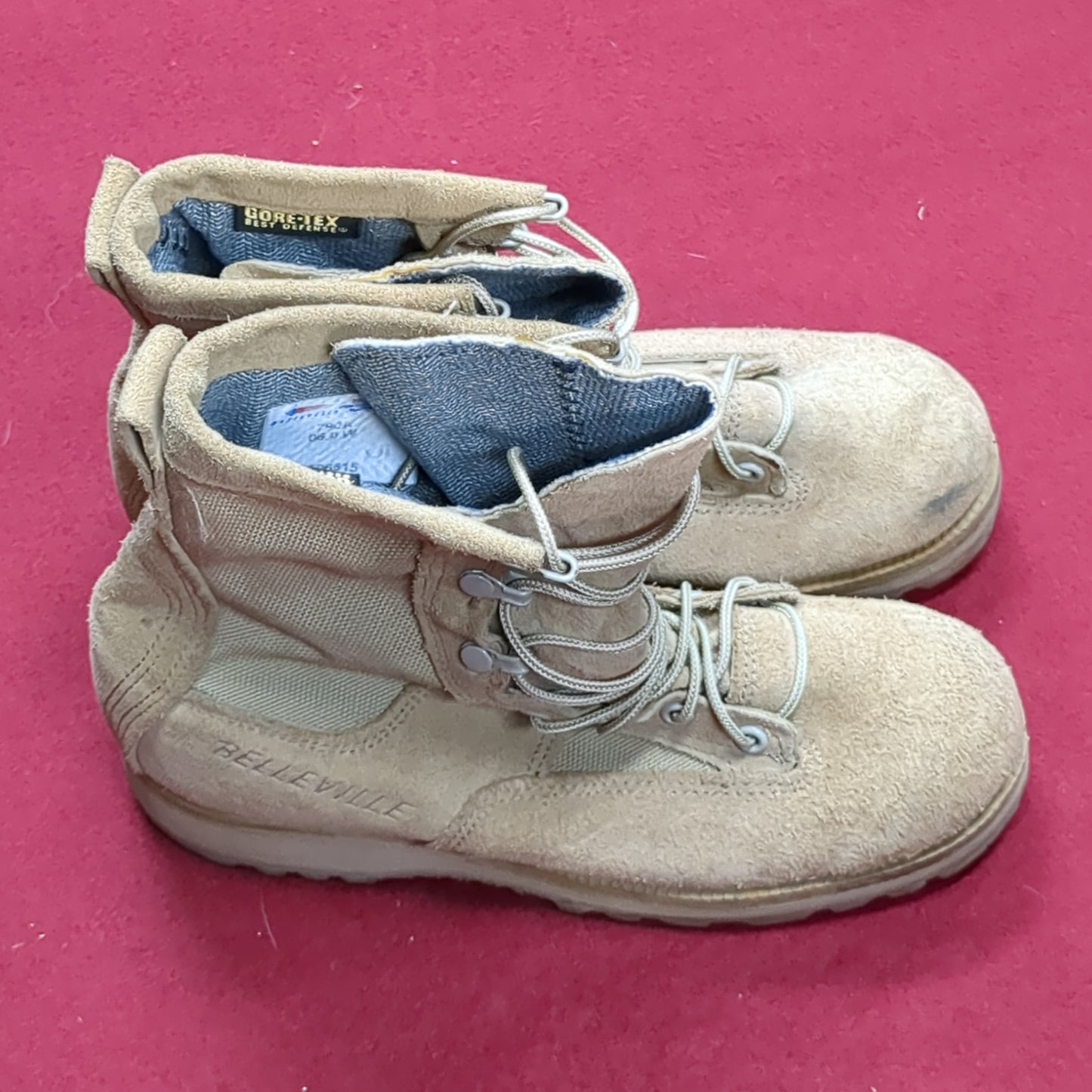 US Army Belleville 6 Wide Cold Weather Gore-Tex Combat Boots Desert Sand (hc08-NOV106)