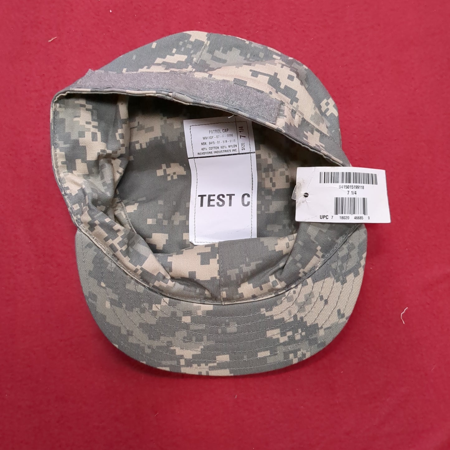 NWT US Army 7 1/4 Patrol Cap ACU/UCP Air Force Excellent Condition (03n- DC04-NOV127)