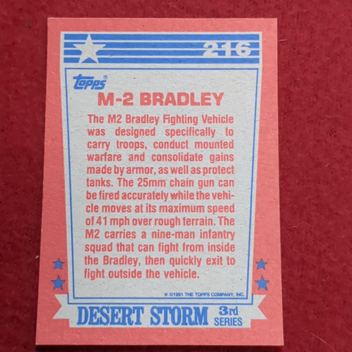 Topps Desert Storm Trading Cards 3rd Series Excellent Condition (06cc- ca9-NOV136)