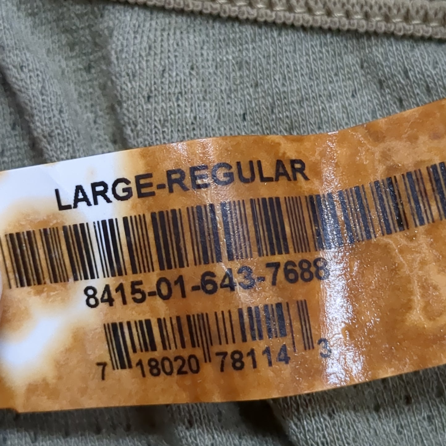 Team Soldier Large Reg Top Pant SET OF US Army Insulated Cold Weather Flame Resistant FRAC Moisture Wicking (waf2- fa02-NOV149)