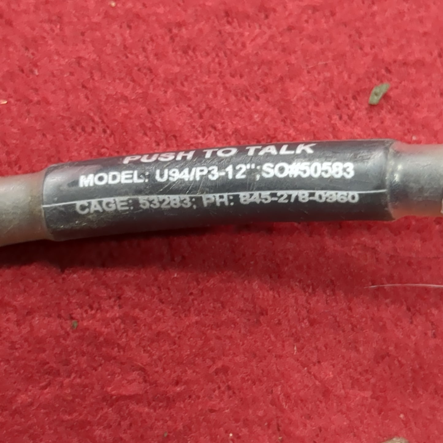 TEA Swatheads Push to talk Model : U94/P312" SO#50583 Good Condition (fc03-NOV163)