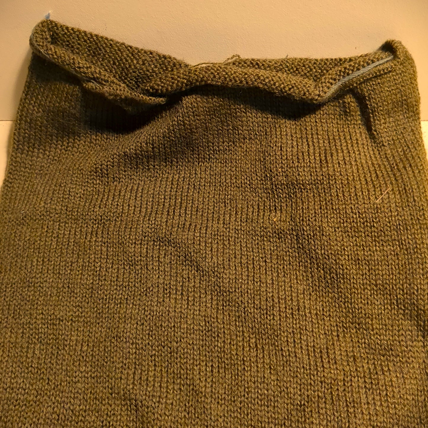 LOT of 10 Unused 1980s Wool Scarf Neckwear Men's 208 Green Class 1 (FB19)