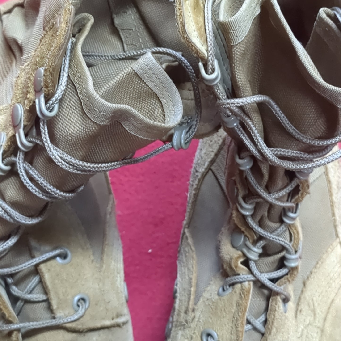 McRae US Army 9.5 Wide Hot Weather Combat Boots Coyote 499 Tan Used (FA20-NOV228)