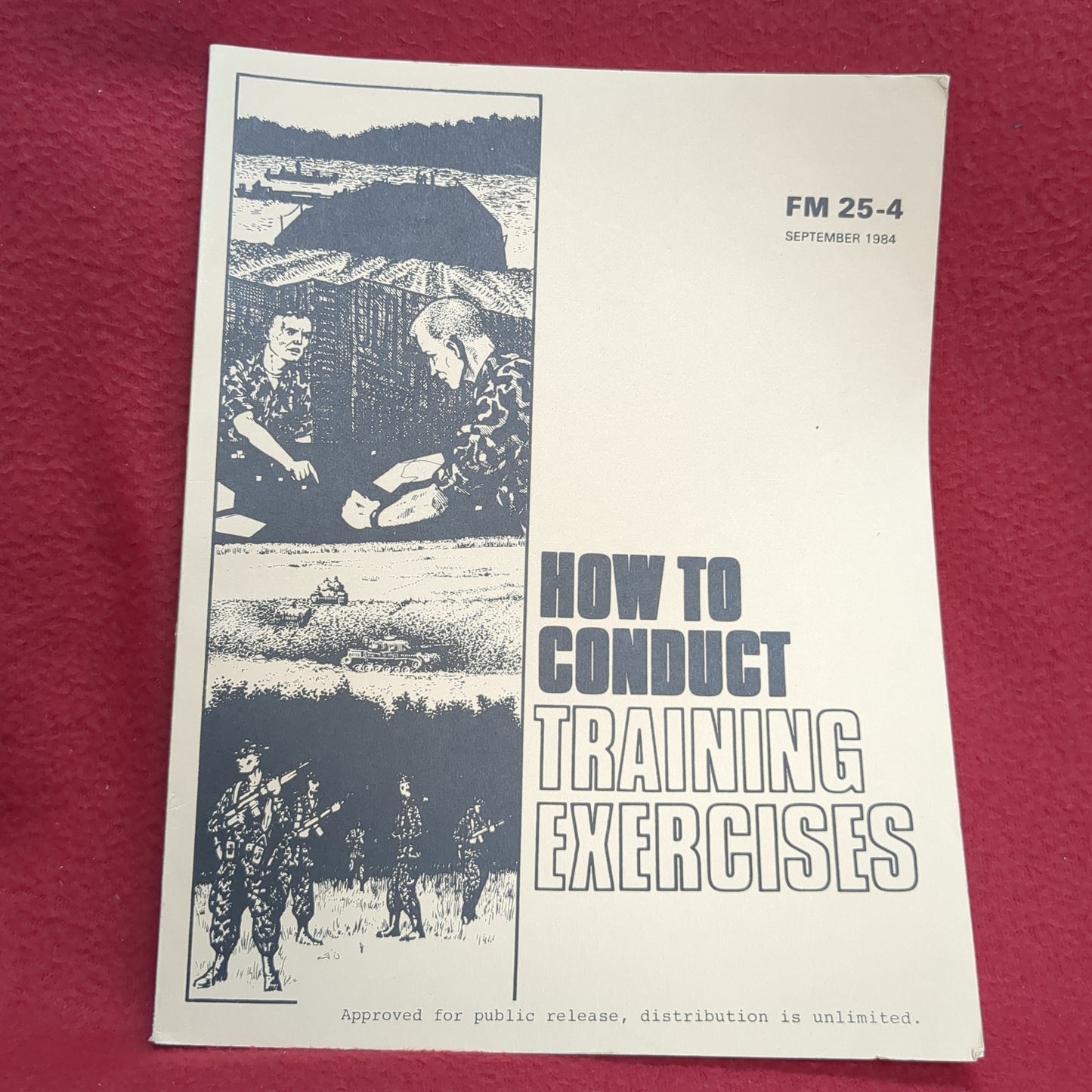 BOOK FIELD MANUAL: HOW TO CONDUCT TRAINING EXERCISES SEPTEMBER 1984 (BOX24)