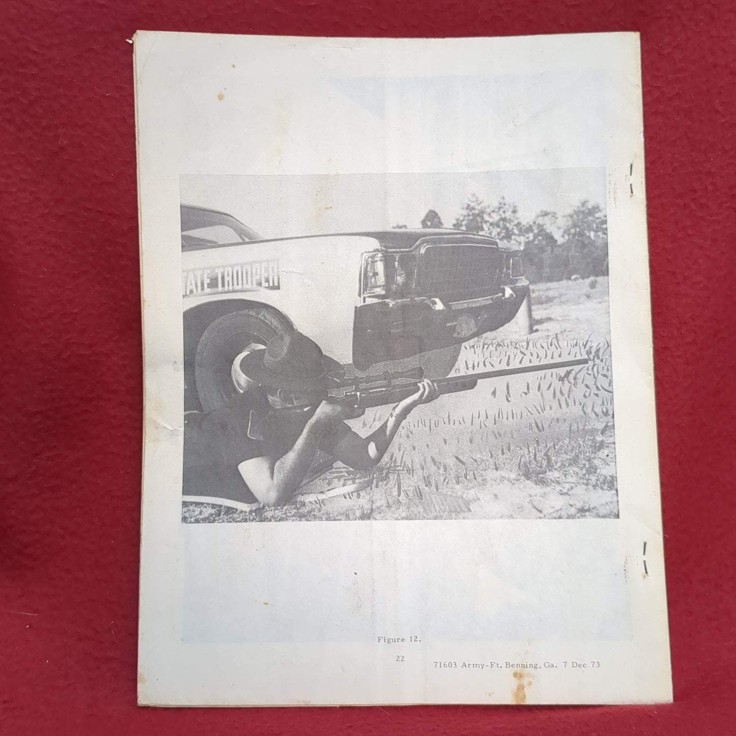 BOOK THE UNITED MARKSMANSHIP UNIT: THE UNITED STATES SHOOTING TEAM COUNTER SNIPER GUIDE 7 DECEMBER 1973(BOX24)