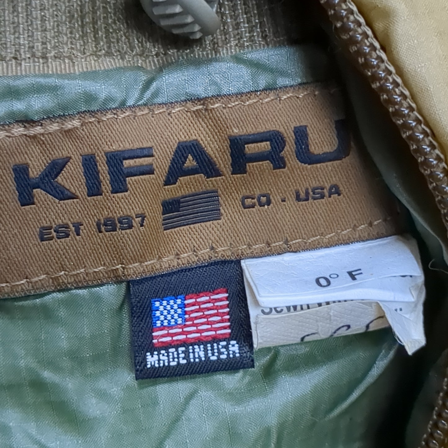 NOS Kifaru Slick Bag Regular 0 Degree W/ 5 String Stuff sack Large (01CR- ca14-NOV250)