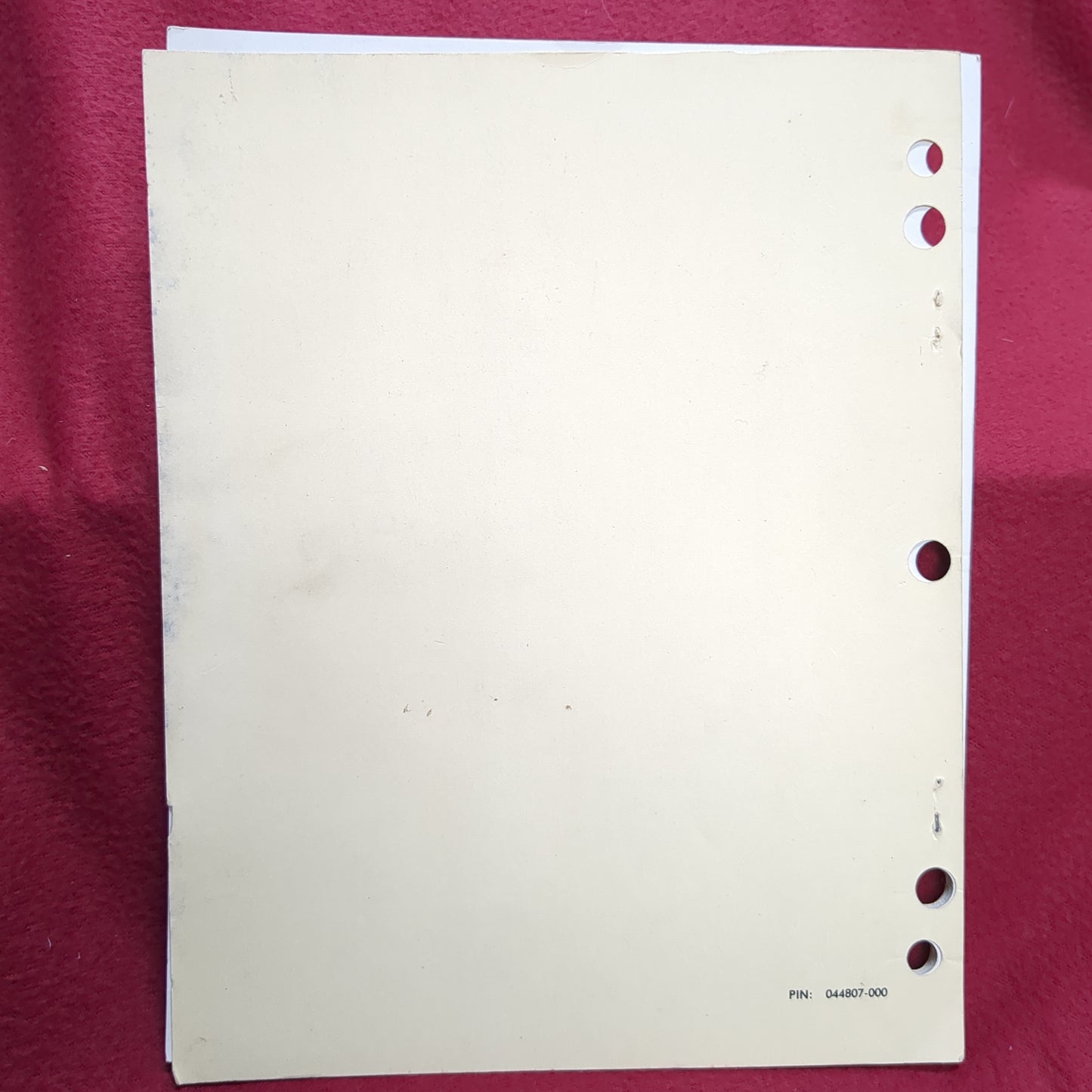 BOOK UNIT MAINTENANCE MANUAL 15 OCTOBER 1998(BOX22)