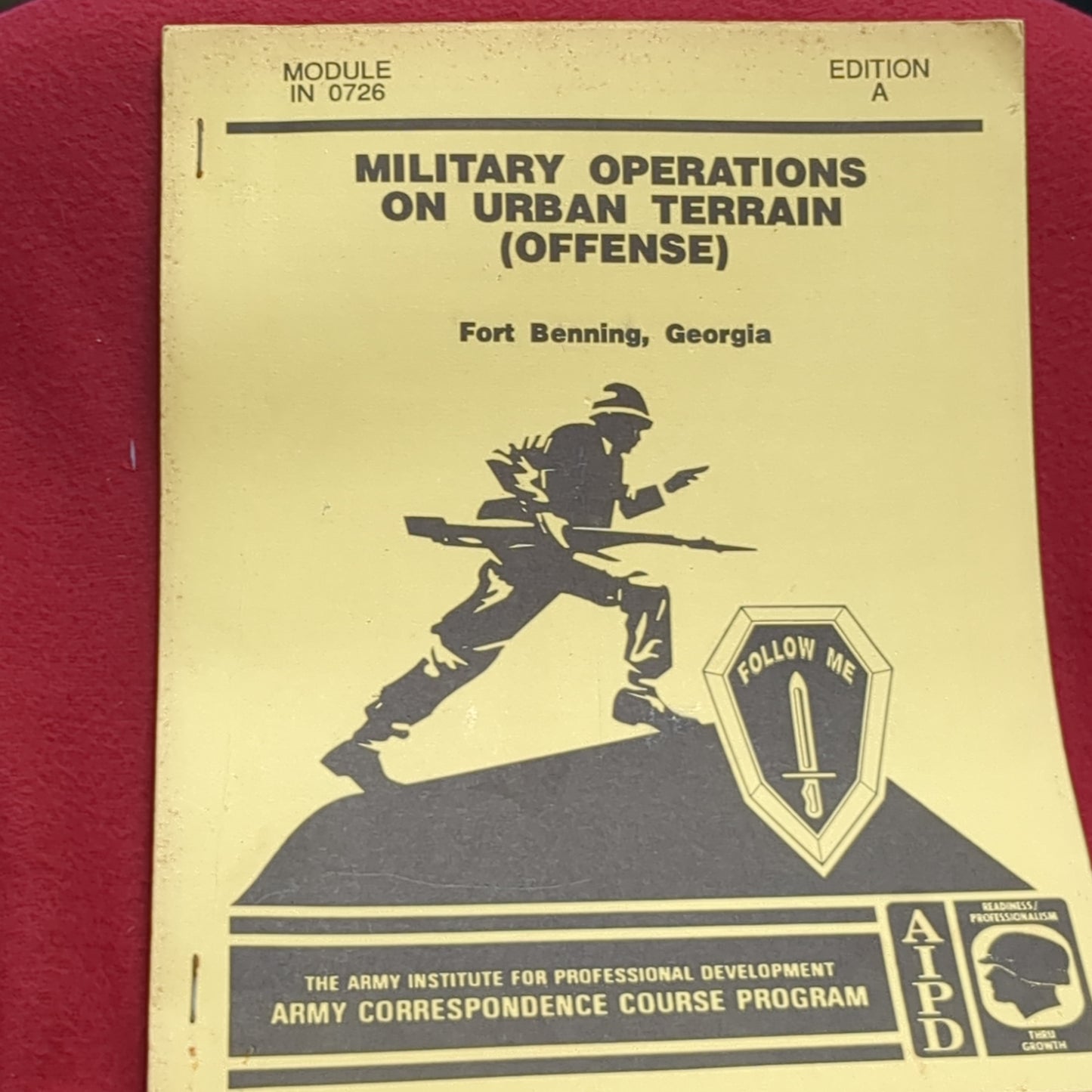 BOOK MILITARY OPERATIONS ON URBAN TERRAIN (OFFENSE) EDITION A (BOX22)