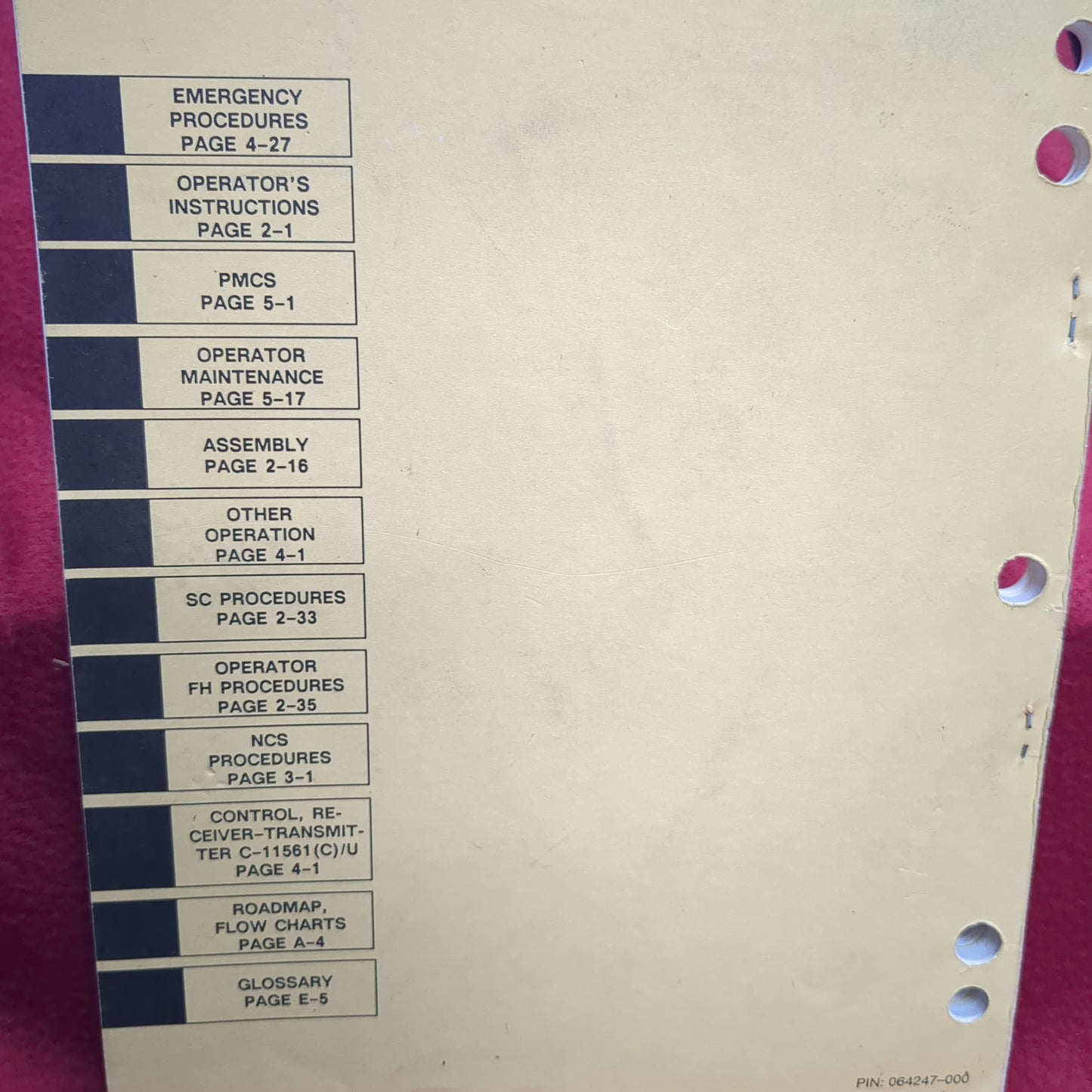 BOOK - TECHNICAL MANUAL OPERATOR'S MANUAL SINCGARS GROUND COMBAT NET RADIO, ICOM (SPECIFIC EQUIPMENT LISTED BELOW) 1 SEPTEMBER 1992 (BOX25)