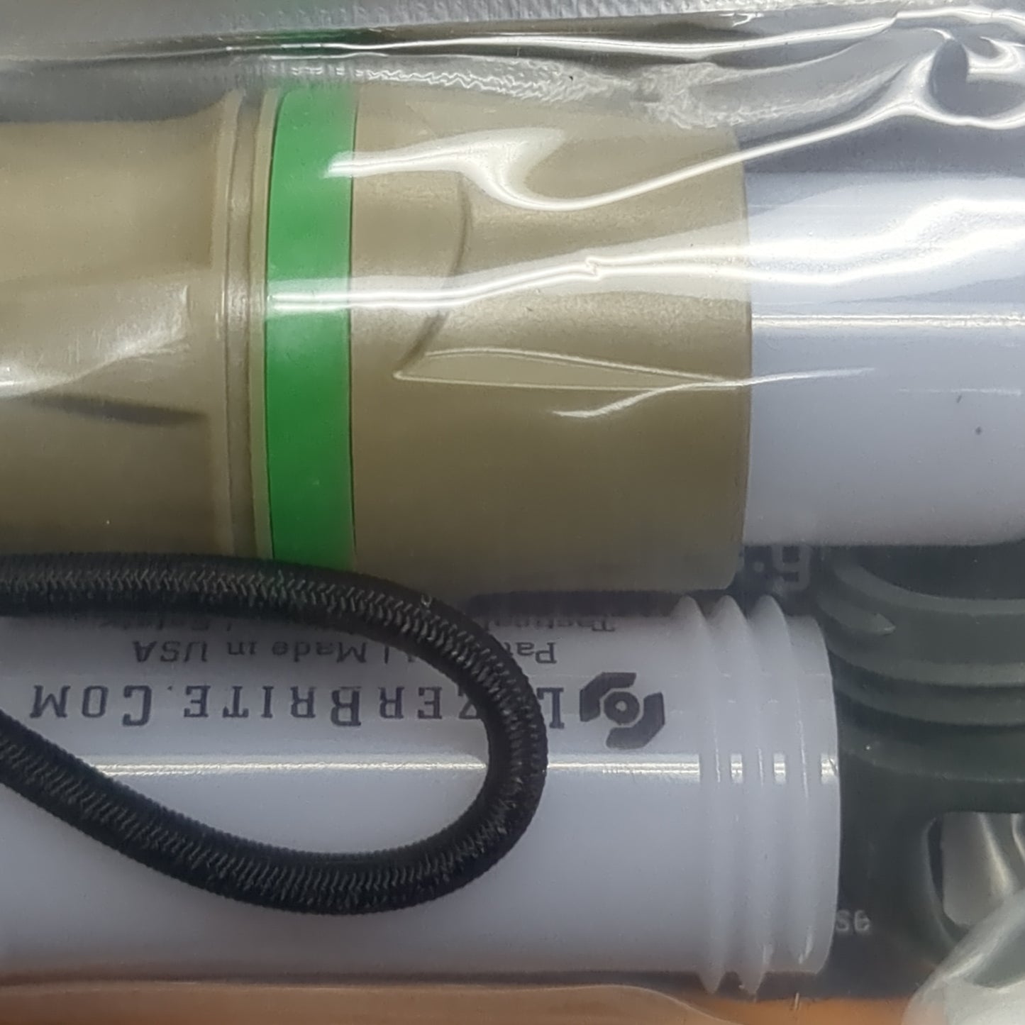 NOS LazerBrite Military Tactical Flashlight Kit -Red & Green LED-Removable Heads  (j09 ab02-NOV271)