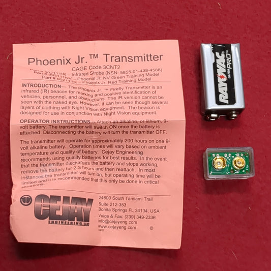 US Army Firefly IR Infrared Transmitter Strobe Beacon Phoenix Jr. Excellent Condition (j09 ab02-NOV299)