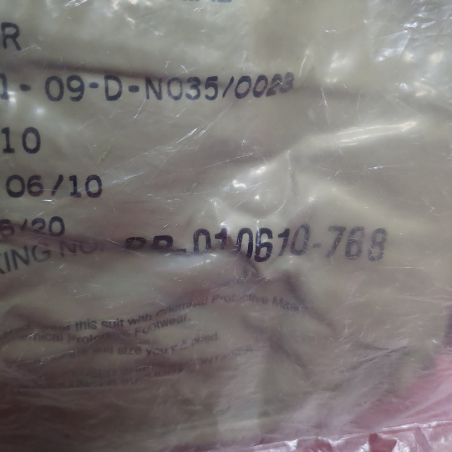 NOS US Army Medium/Regular CBRN Chemical Protective Coat (13cc- cb10-DEC43)
