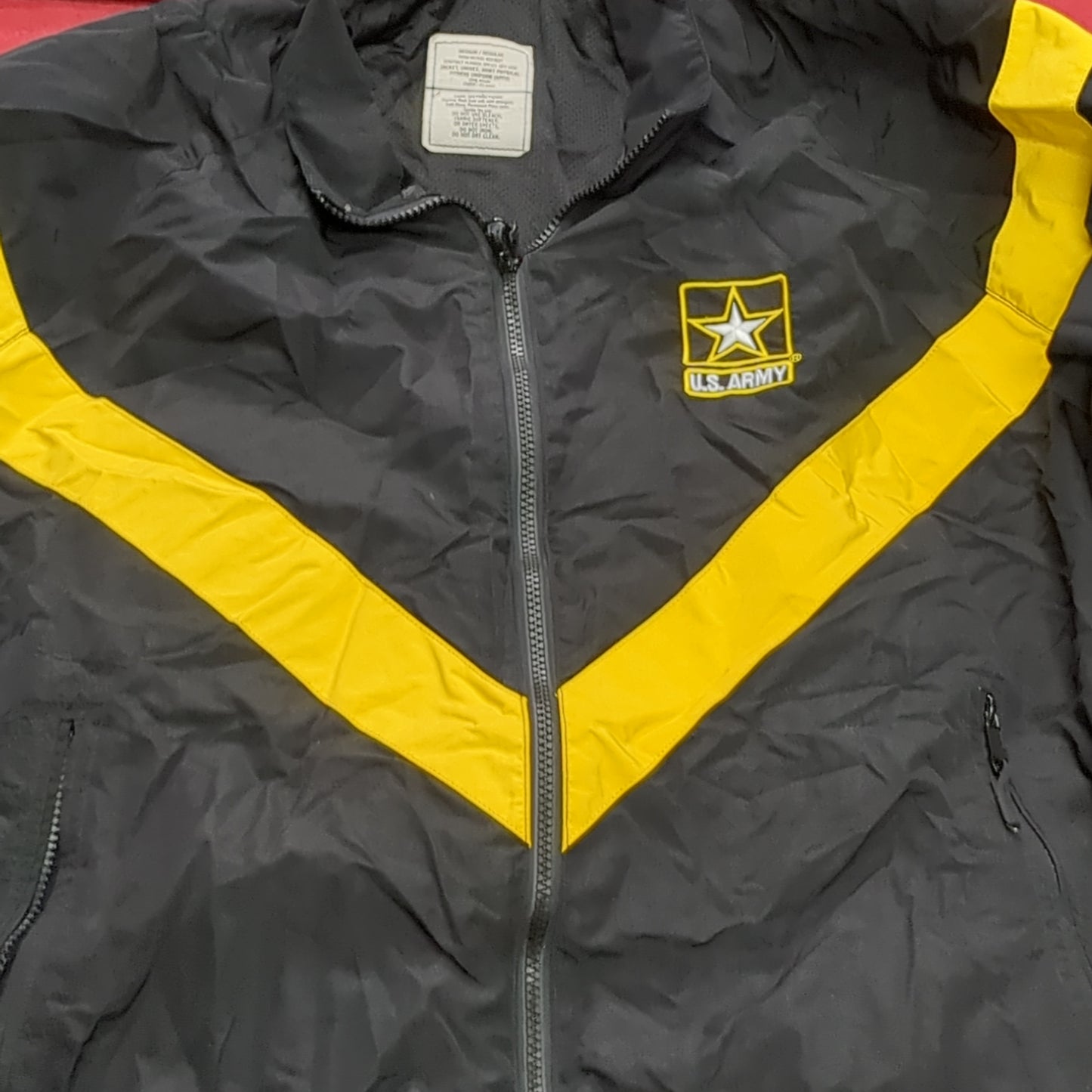 SET of APFU PT Medium Regular Jacket Pants Black Gold Cold Weather Good Condition (fb14-DEC77)