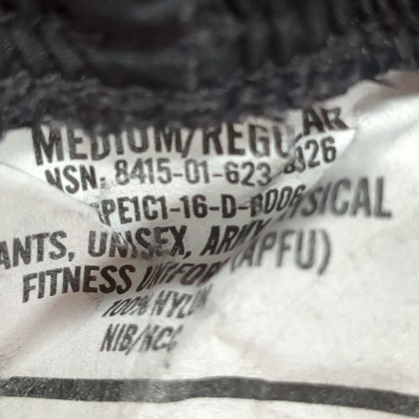 SET of APFU PT Medium Regular Jacket Pants Black Gold Cold Weather Good Condition (fb14-DEC77)
