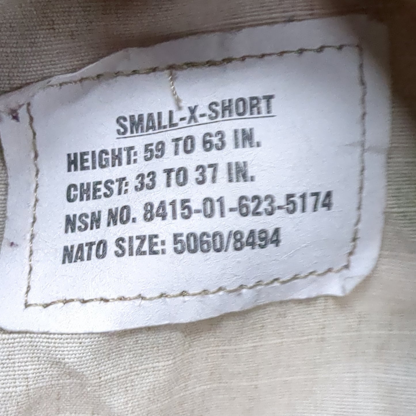US Army Small X-Short Traditional OCP Uniform Top Air Force Good Condition (ocp10- ea06-DEC97)