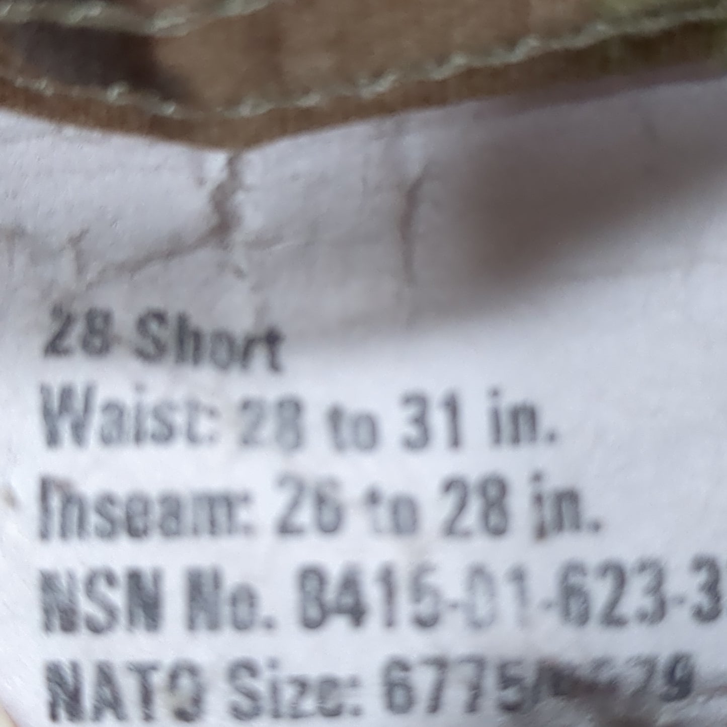 US Army Female 28 Short Traditional OCP Uniform Pants Air Force Good Condition (ocp12- ea08-DEC98)