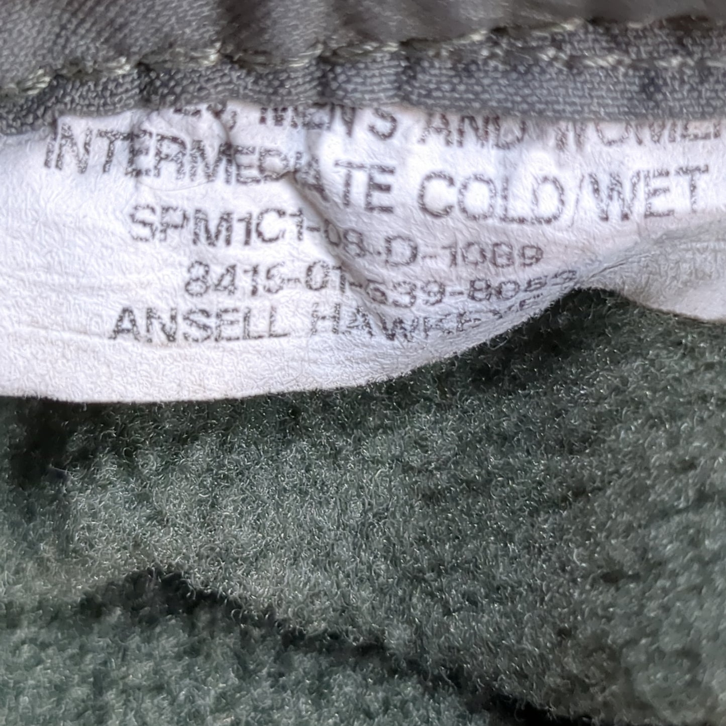 US Army Men's Small Intermediate Cold/Wet Weather Gloves Excellent Condition (cb02-DEC118)