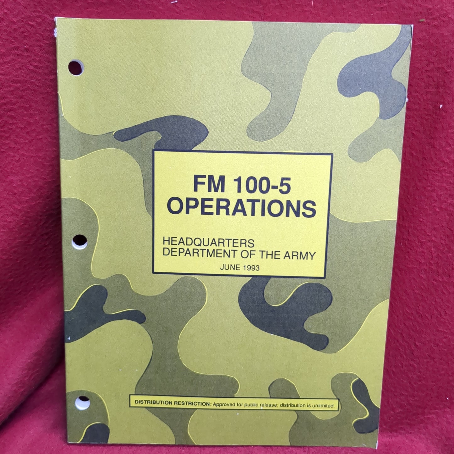 BOOK - FIELD MANUAL 100-5: OPERATIONS: 14 JUNE 1993(BOX34)