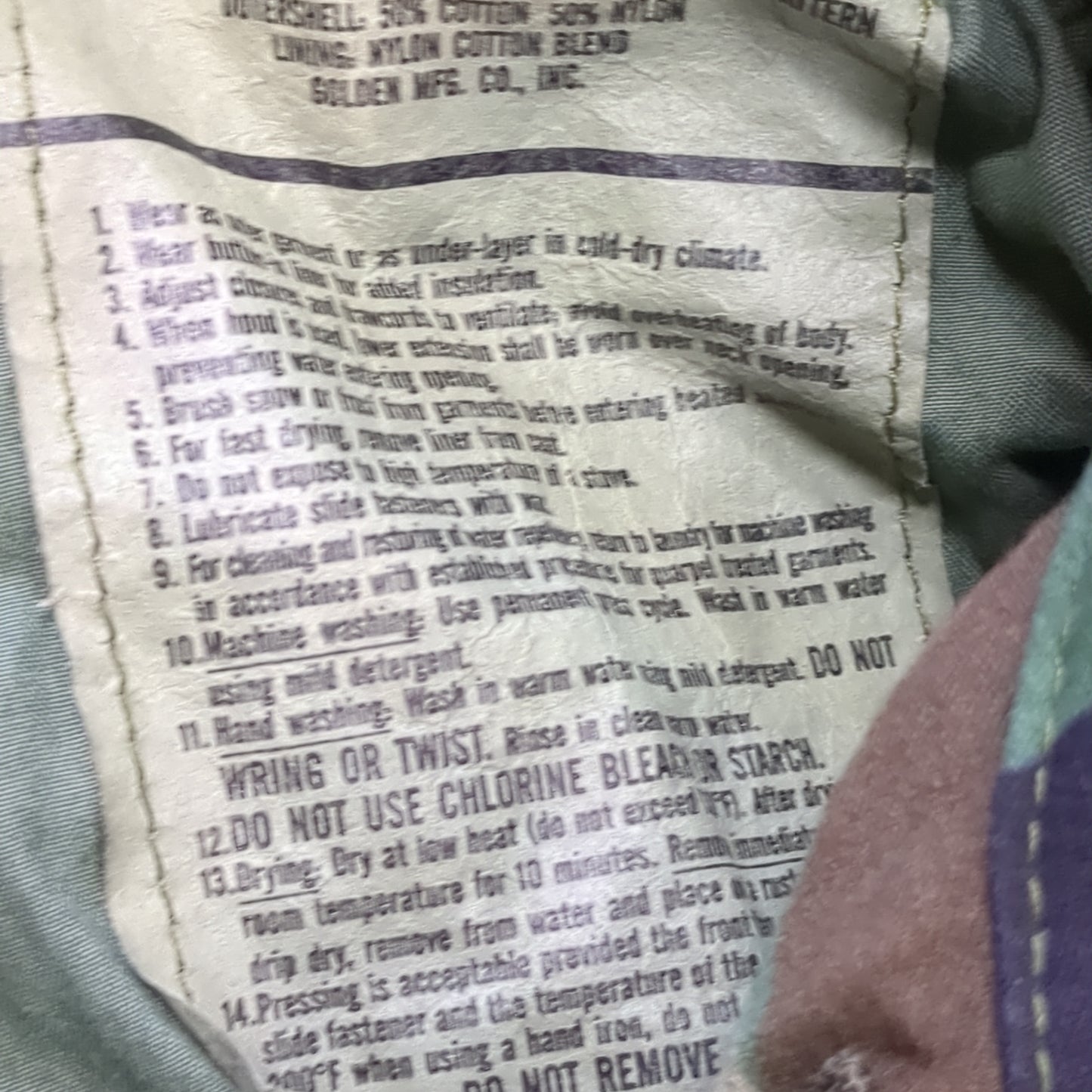 US Army Medium/Regular BDU Woodland Man's Cold Weather Field Jacket Excellent Condition (BDU2-FA13-DEC135)