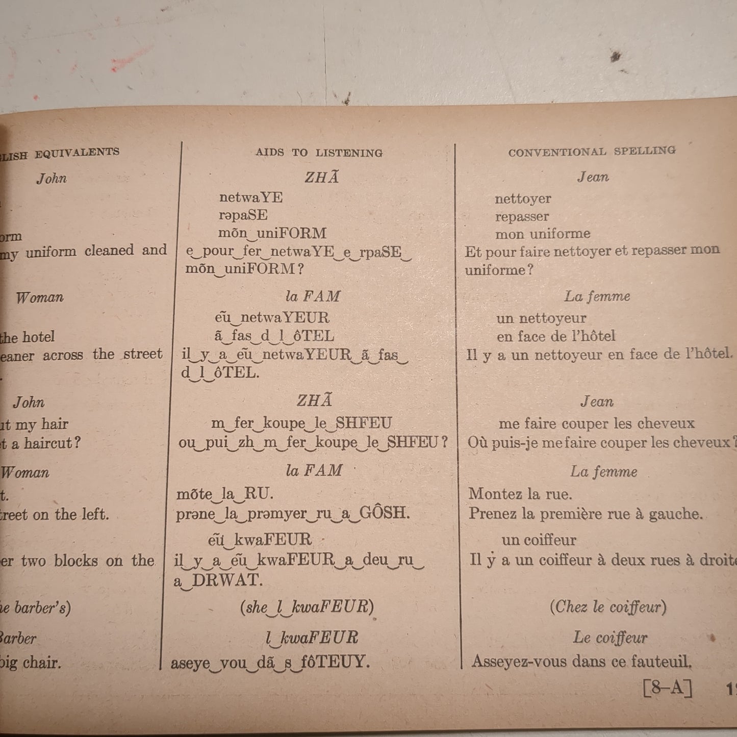 BOOK: WAR DEPARTMENT EDUCATIOIN MANUAL SPOKEN FRENCH BASIC COURSE UNITS 1-12 A SELF-TEACHING COURSE 1944(box11)