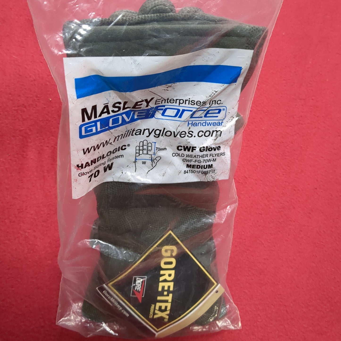 USGI Medium Masley Cold Weather Flyers Goretex Gloves Waterproof (cb02-DEC162)