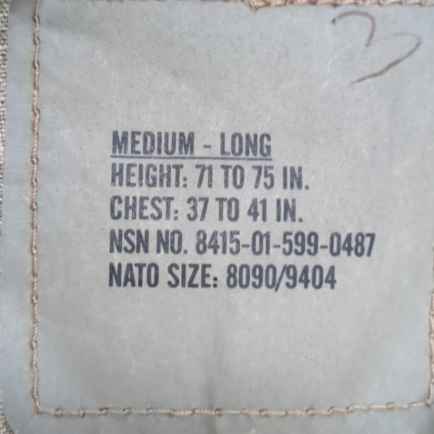 US Army Medium Long MultiCam Frac Top Excellent Condition (EC10-DEC175)