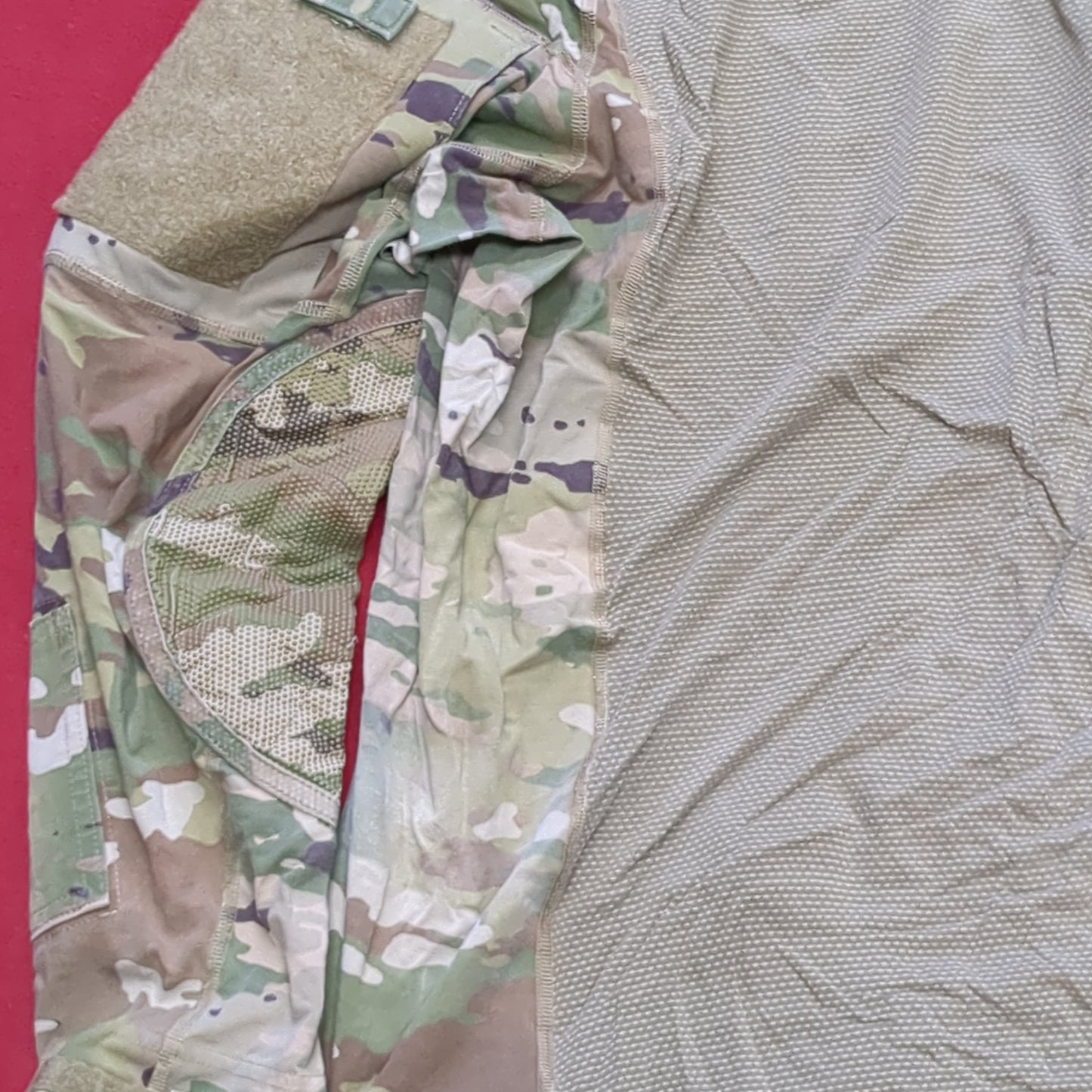 US Army Medium 1/4 Quarter Zip Type 2 Combat OCP Multicam FRAC Top Shirt Good Condition (fa09-DEC188)