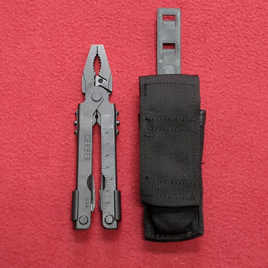 Gerber Multi-Plier 600 Bluntnose Multi-Tool W/ Pouch and Malice Clip Black Excellent Condition (ca07-DEC190)