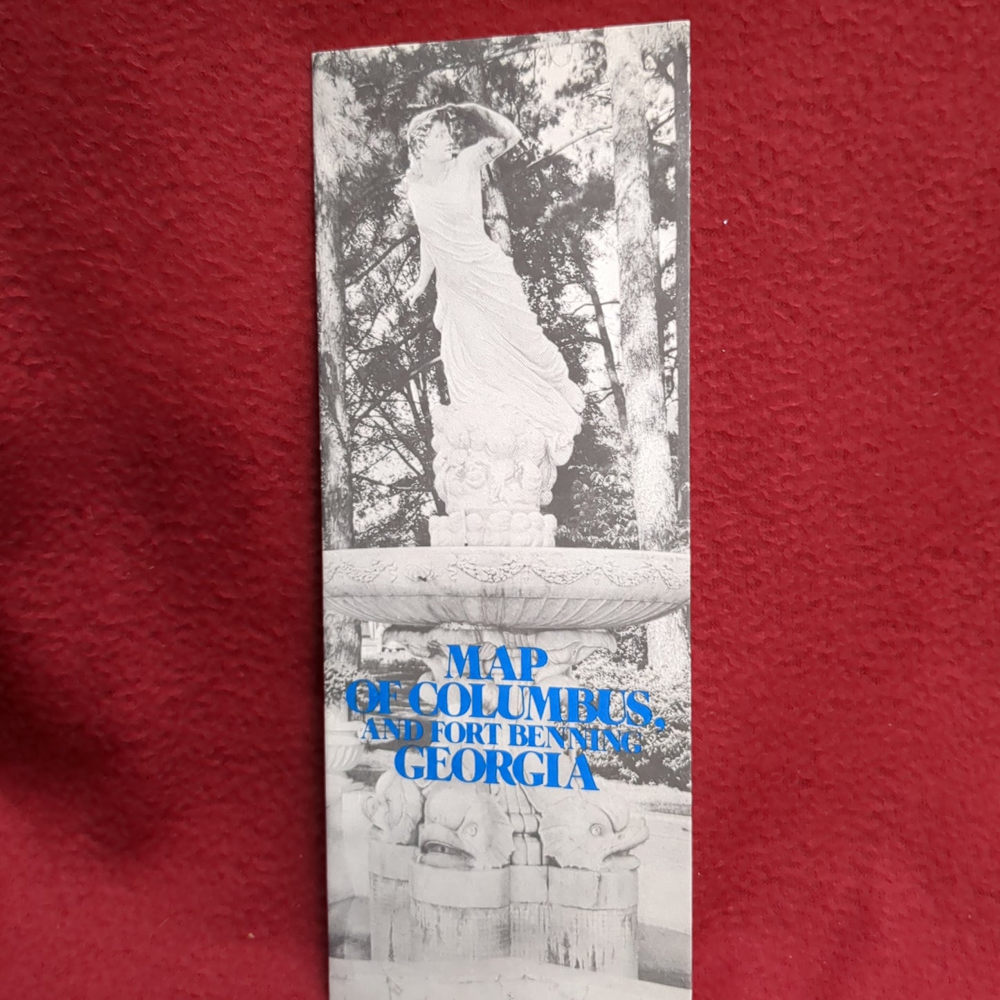 BOOK (BROCHURE) MAP OF COLUMBUS AND FORT BENNING, GA (BOX40)
