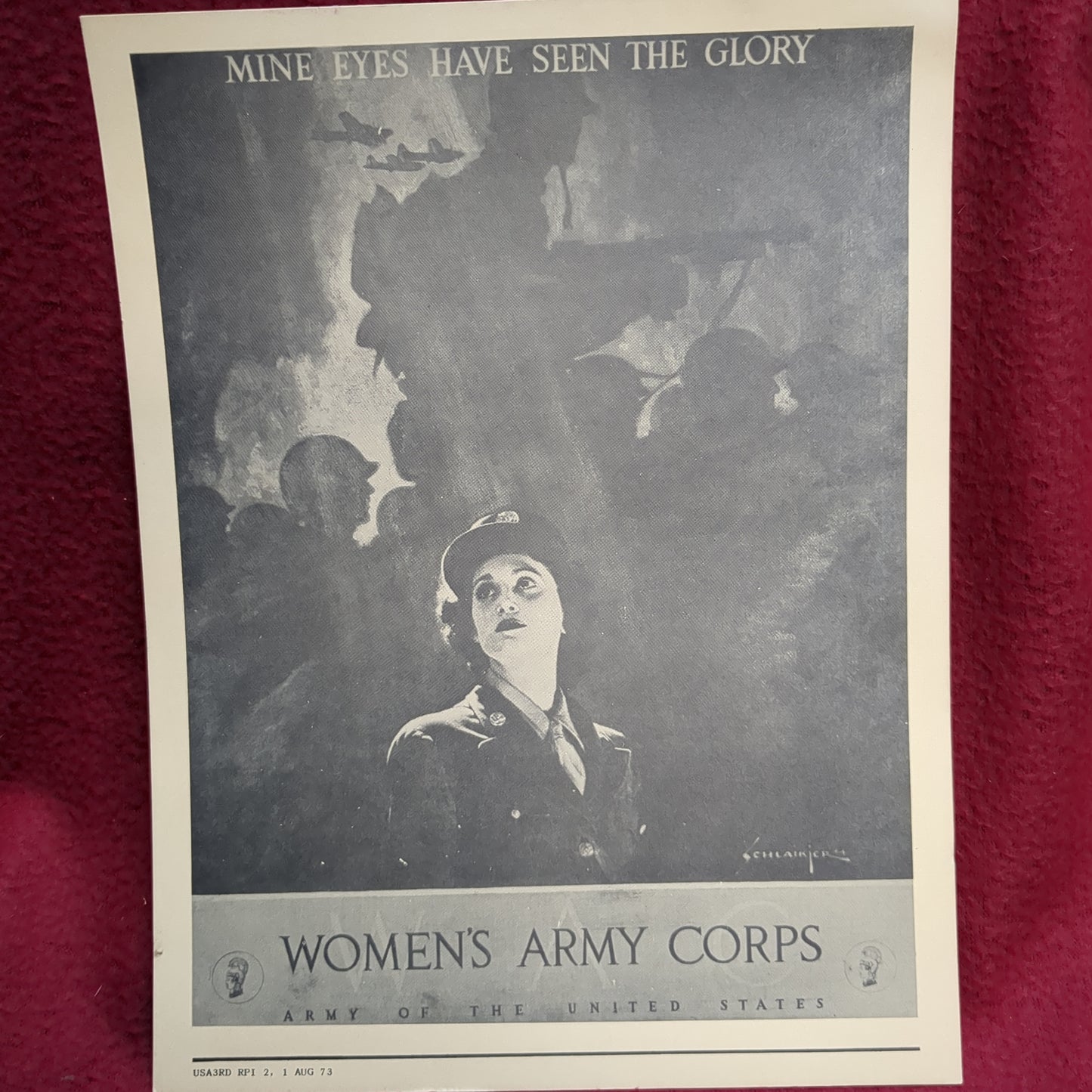 BOOK - (FLYER) WOMEN'S ARMY CORPS AUG 73 (BOX40)