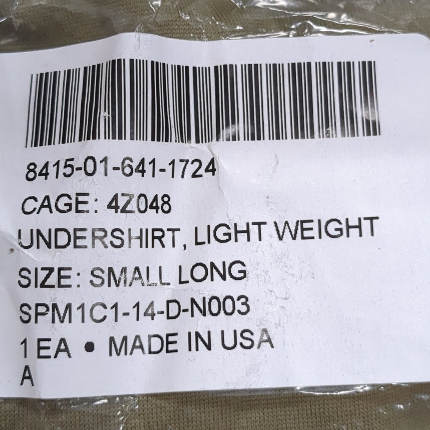 NOS SET of US Army Coyote Small Long Silks Gen III Level 1 Cold Weather Top Bottom (fa08-JAN40)