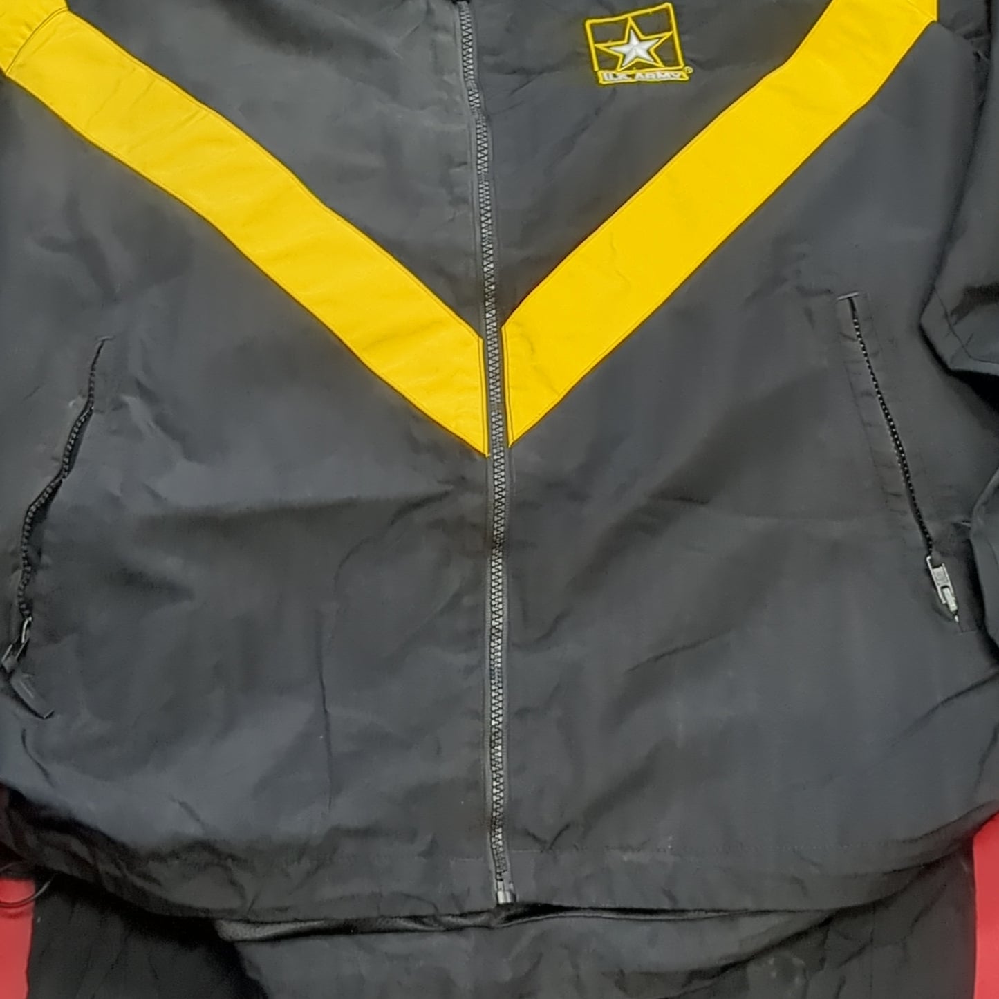 SET of APFU PT Medium Long Jacket Pants Black Gold Cold Weather Excellent Condition (fb14-JAN54)