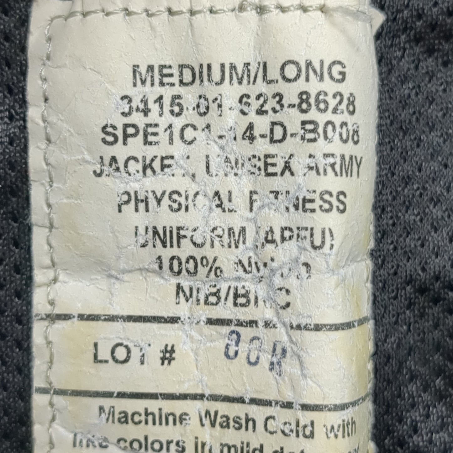 SET of APFU PT Medium Long Jacket Pants Black Gold Cold Weather Excellent Condition (fb14-JAN54)