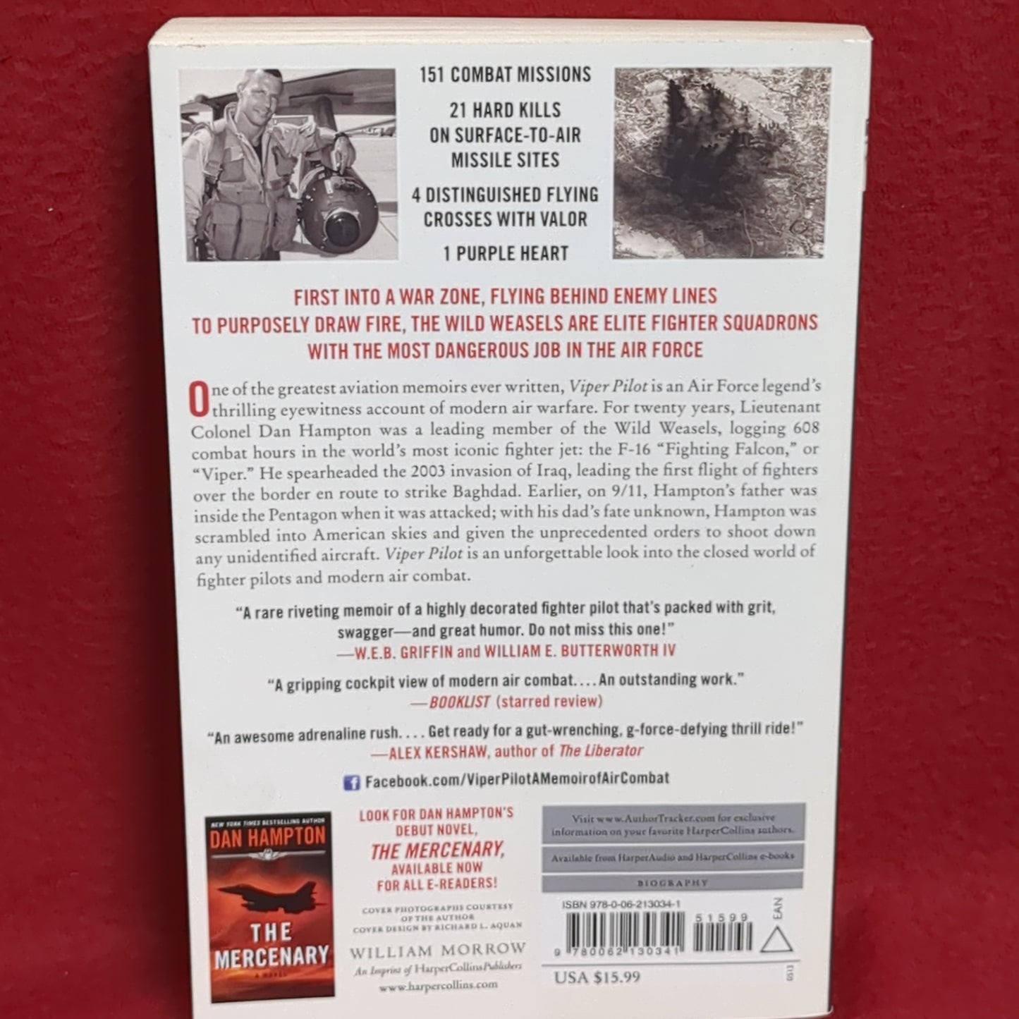 BOOK - VIPER PILOT A MEMOIR OF AIR COMBAT DAN HAMPTON (BOX43)