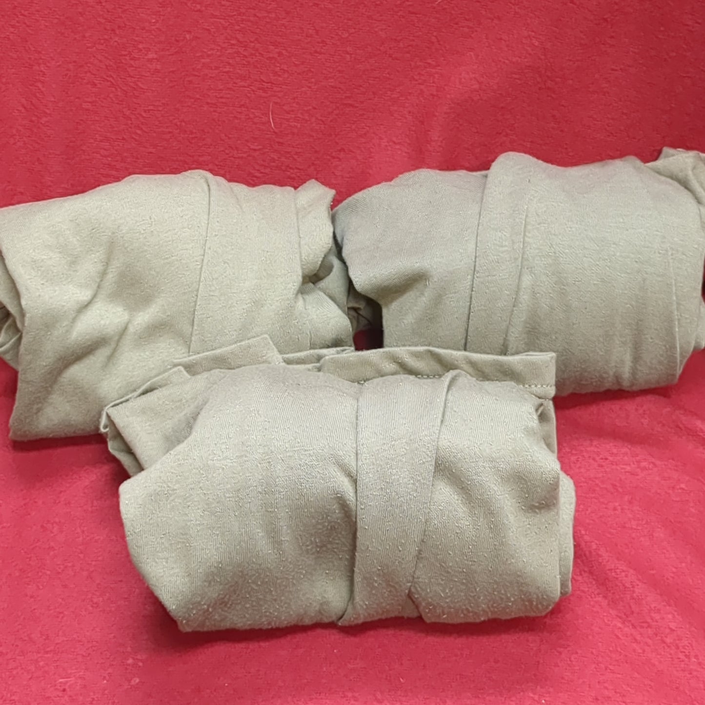 * Lot Of 3 * Coyote/Brown Short Sleeve Medium Uniform Undershirt Used (aa16-JAN84)