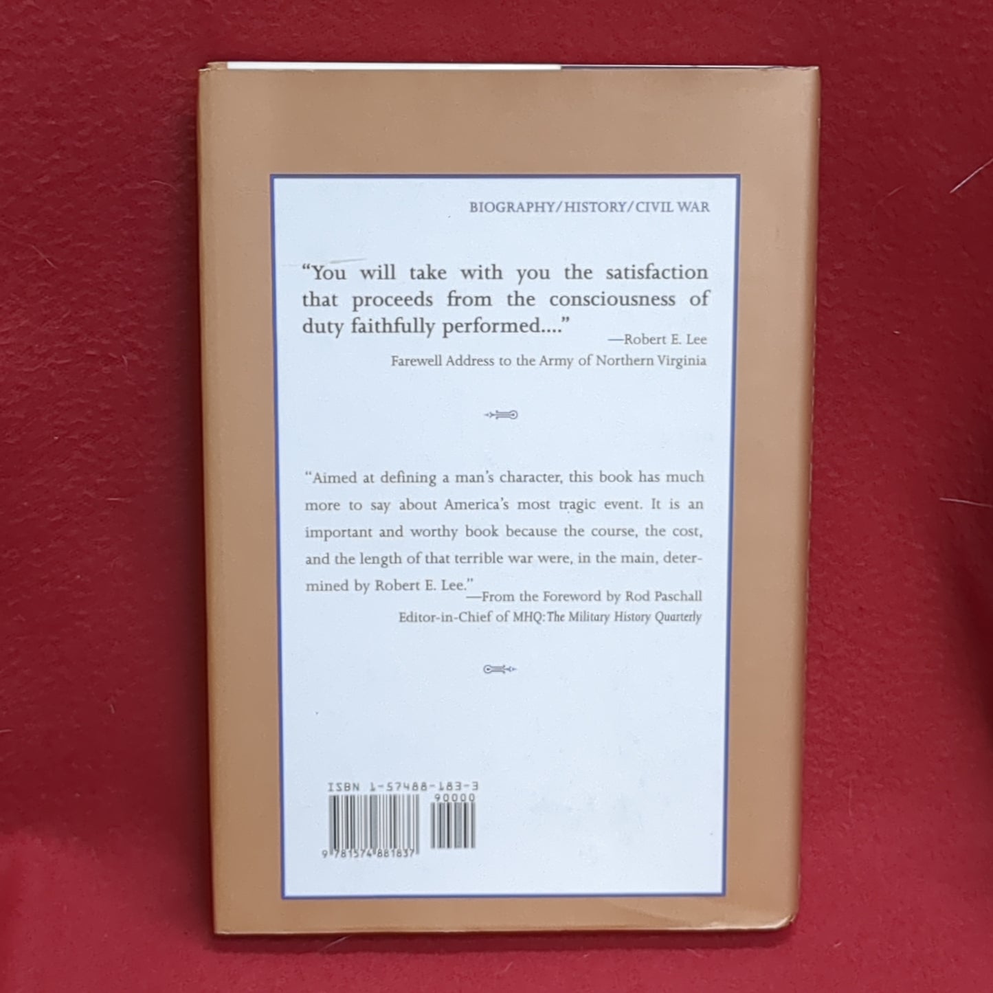 BOOK DUTY FAITHFULLY PERFORMED (ROBERT E. LEE) (BOX48)