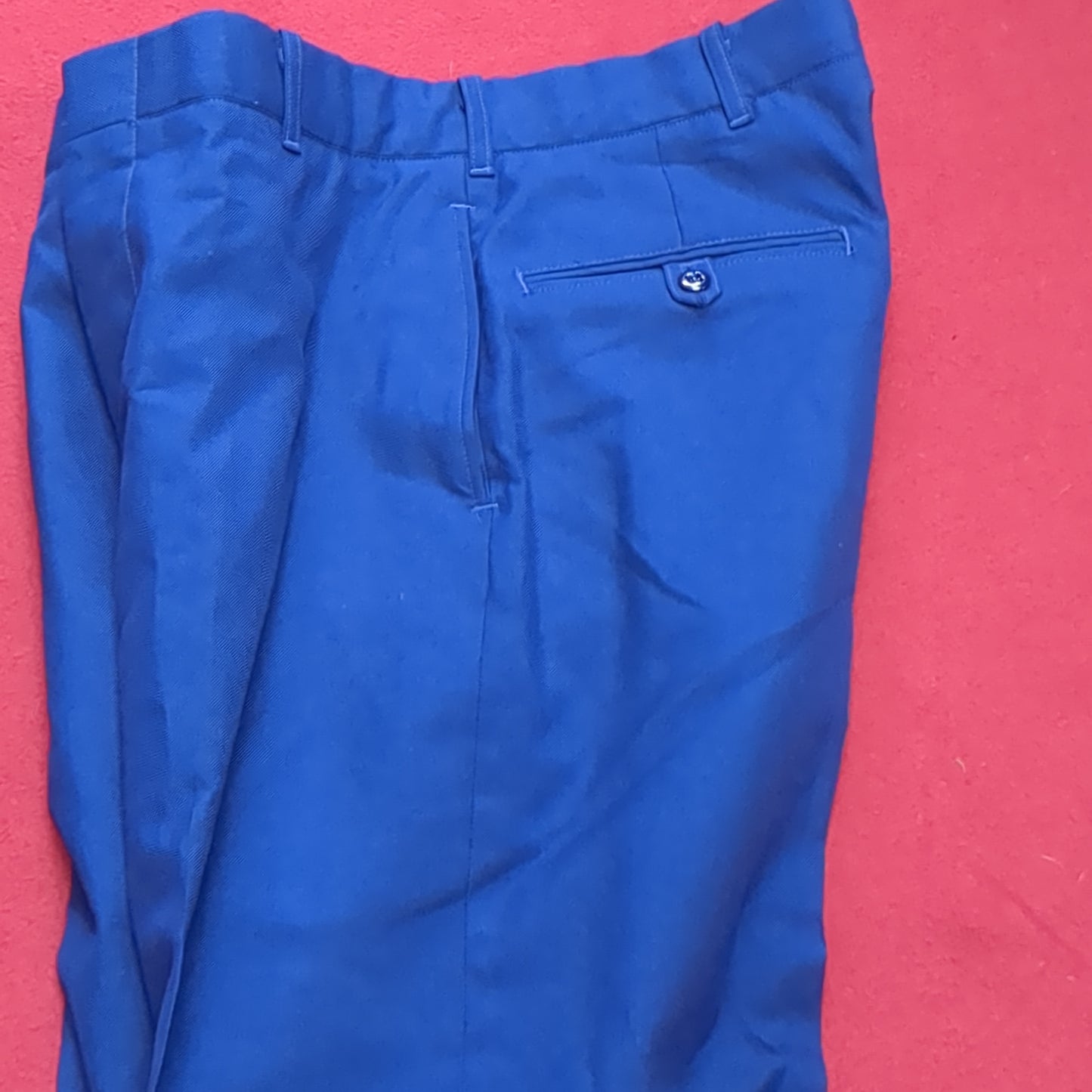 US Army ASU 32 Regular "C" Enlisted Unstriped Pants Trouser Dress Blue Excellent Condition (BA08-JAN131)