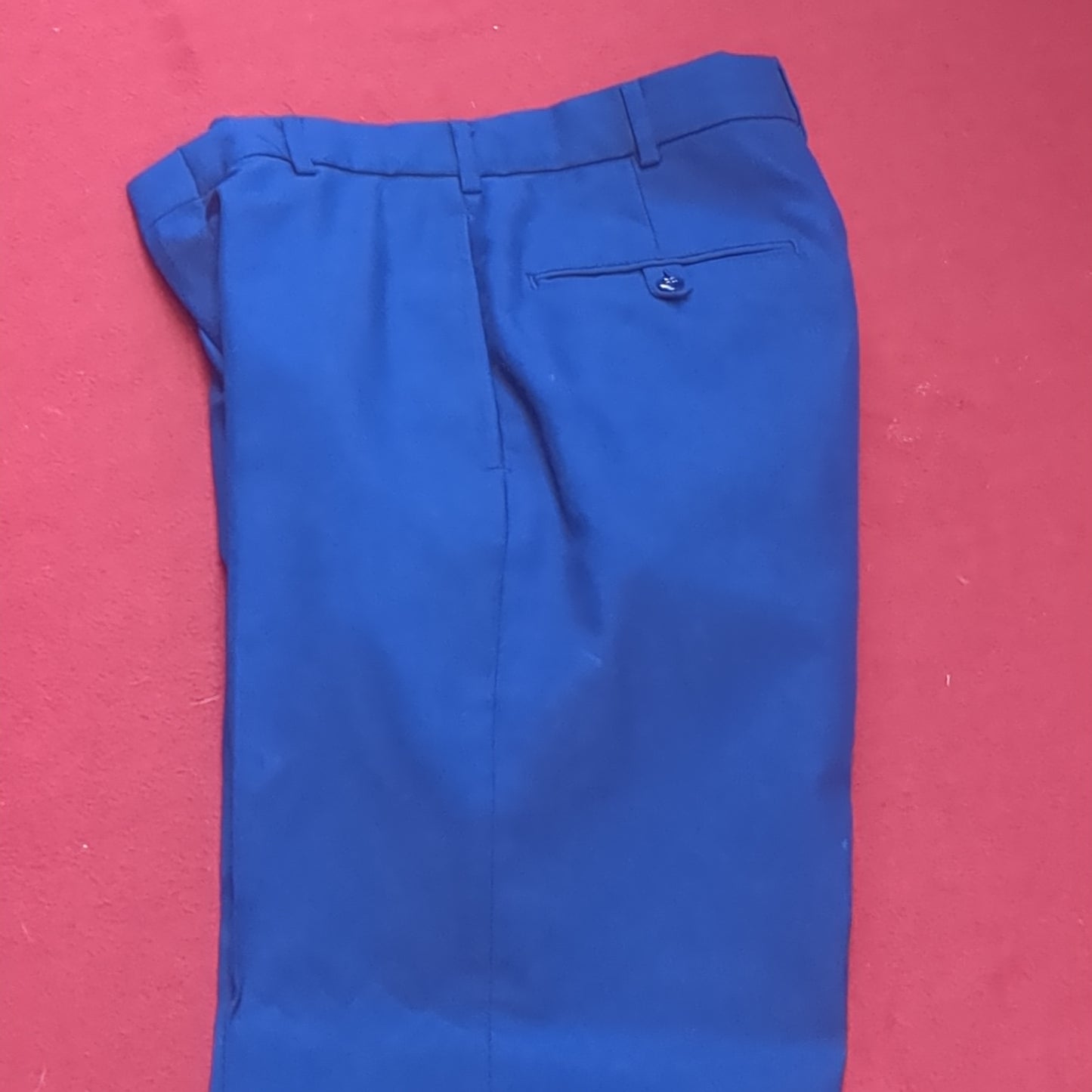 US Army ASU 28 Short "C" Enlisted Unstriped Pants Trouser Dress Blue Excellent Condition (BA08-JAN132)