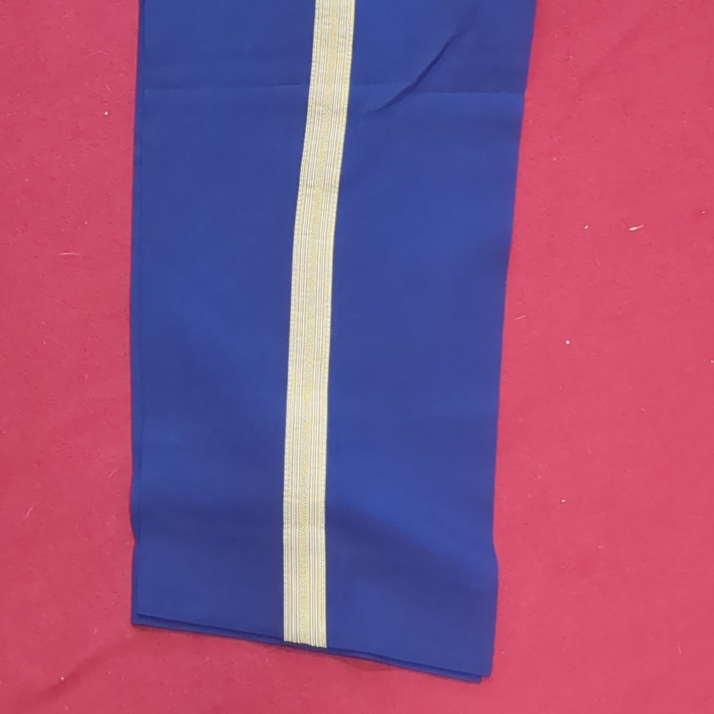 US Army ASU 16 MR 12WP 29 1/2 / 42 Officer Striped Pants Trouser Dress Blue Used (BA08-JAN134)