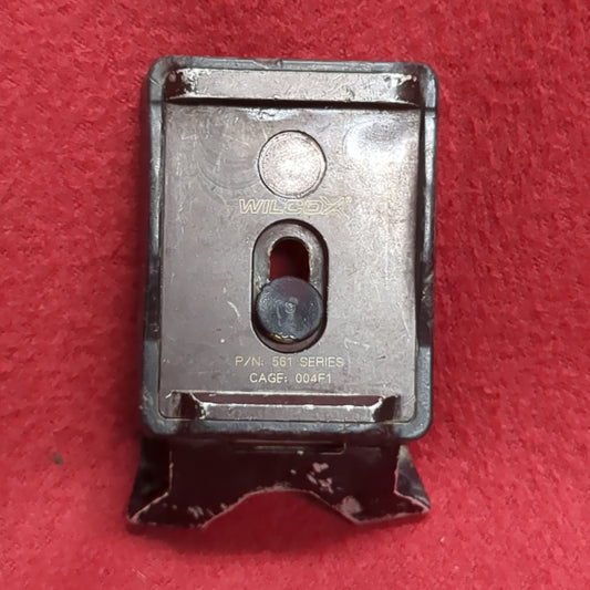 US Army Wilcox Bracket Lever NVG Helmet Base Plate w Screw Used (bar ac04-JAN198)