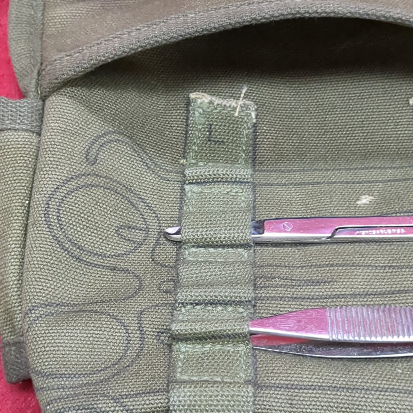 Vintage USA Army Surgical Instrument kit Minor Surgery Field Kit Used (ifak2-FEB155)