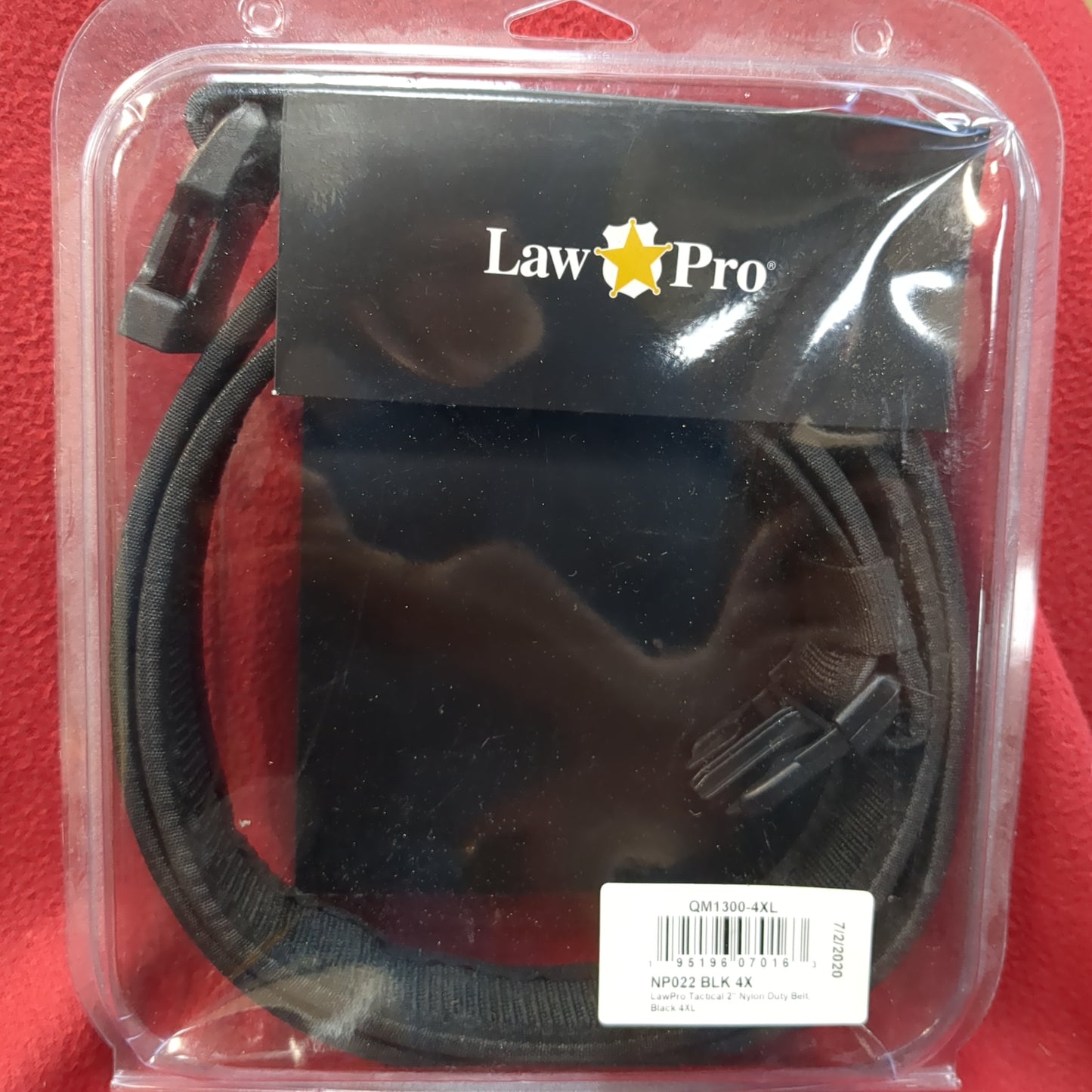 LawPro Tactical 2"  Nylon Black Duty Belt (gcg1- da11-FEB168)