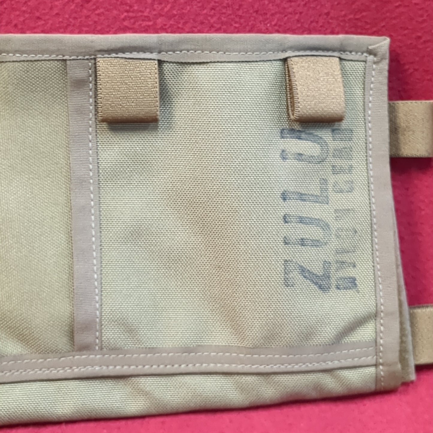 Zulu Visor Panel W/Benchmade Hook Coyote Tan Excellent Condition (34cr- ca2-FEB180)